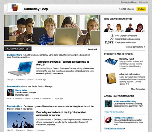 linkedin company page